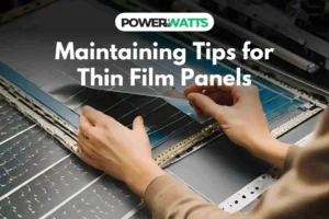 Maintaining Tips for Thin Film Panels