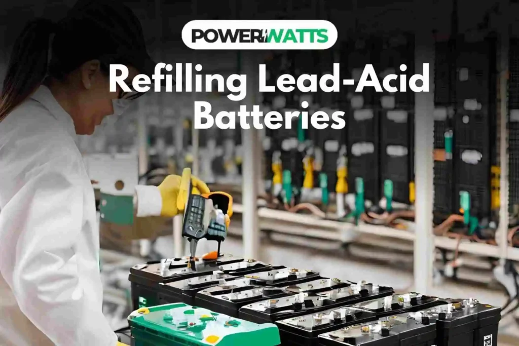 Refilling Lead-Acid Batteries: Smart and Sustainable