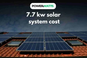 7.7 kW Solar System Cost 