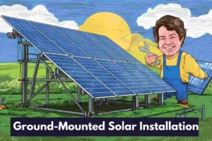 Ground-Mounted Solar System Installation