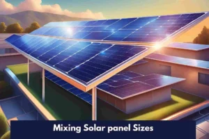 Mixing Solar panel Sizes