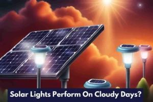 Solar Lights Perform On Cloudy Days