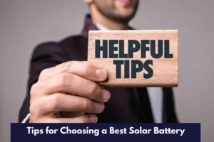 Tips for Choosing a Best Solar Battery