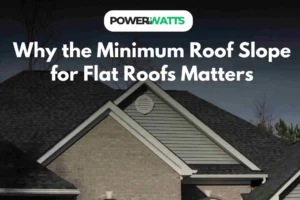 Why the Minimum Roof Slope for Flat Roofs Matters