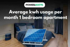 average kwh usage per month 1 bedroom apartment