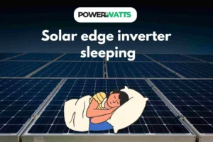 solaredge inverter sleeping