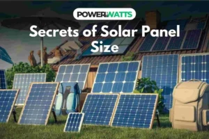 solar panel size