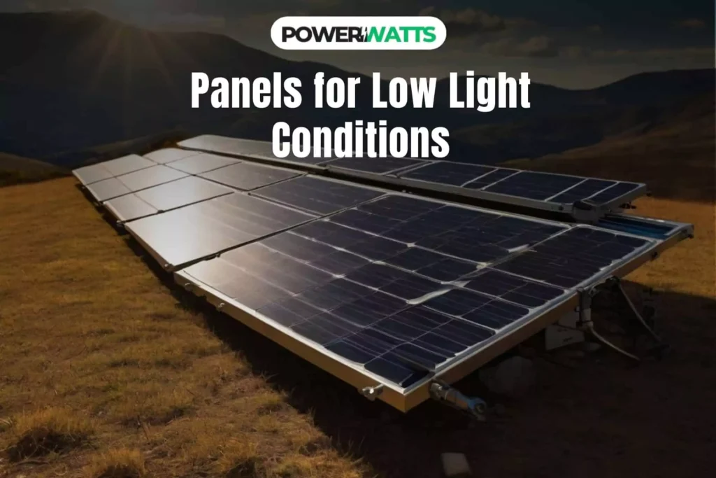 Best Solar Panels for Low Light Conditions