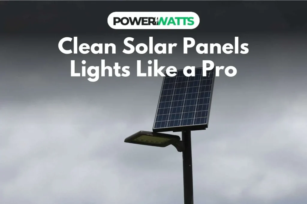 How to clean solar panels lights