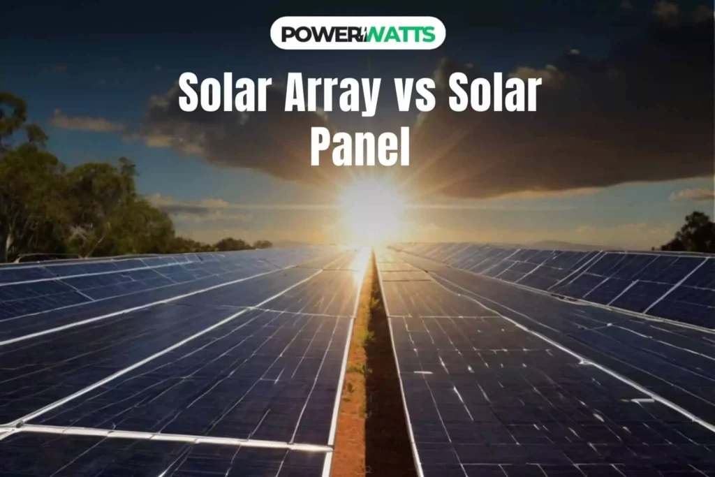 Solar Array vs Solar Panel