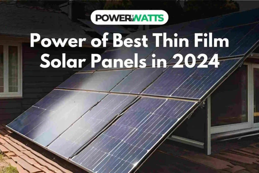 best thin film solar panels