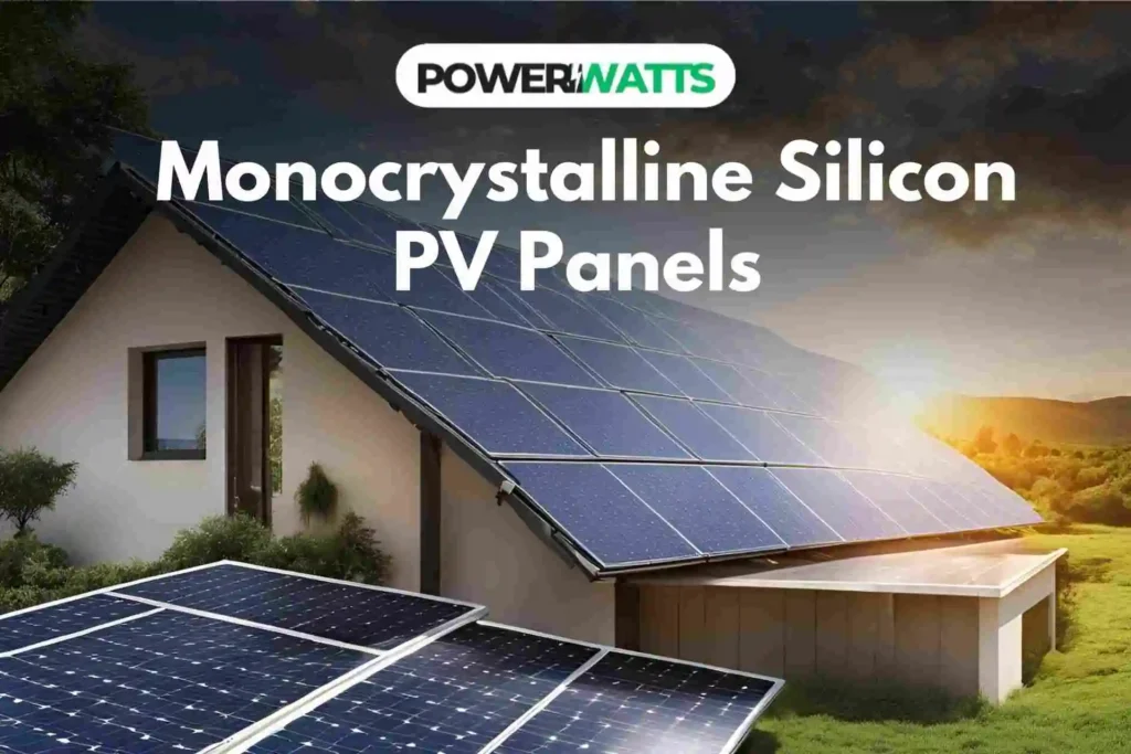 monocrystalline silicon pv panels