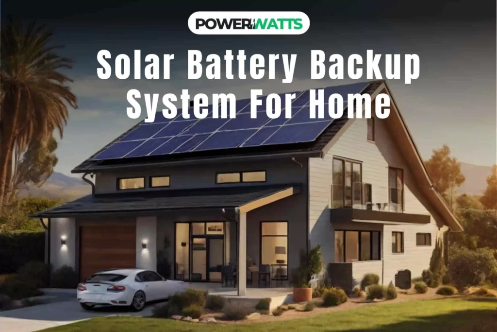 solar battery backup system for home california