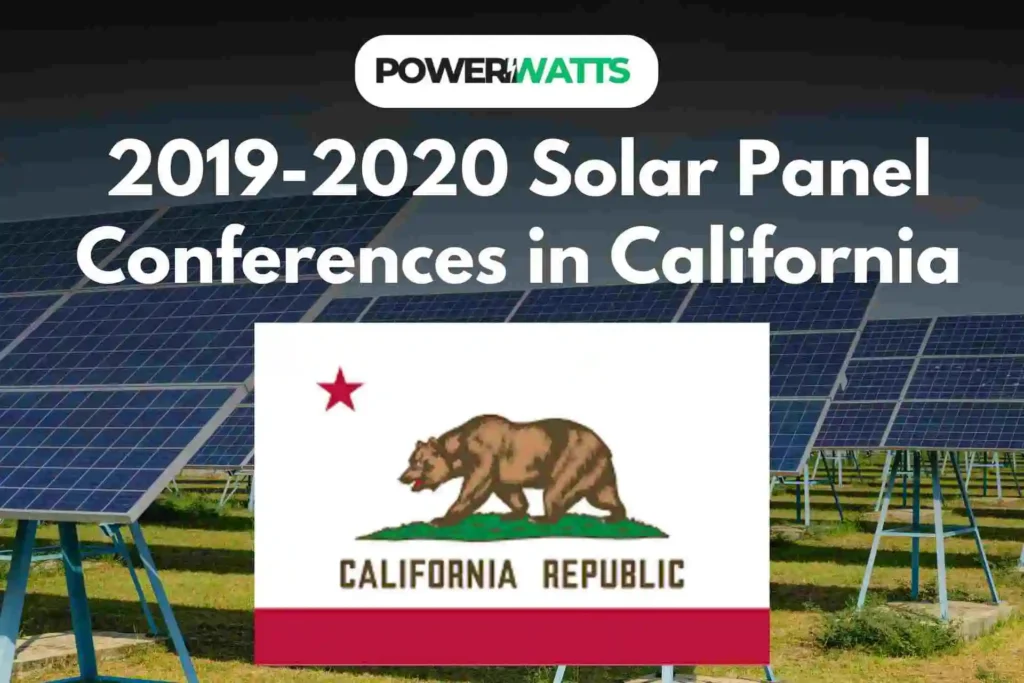 2019-2020 Solar Panel Conferences in California