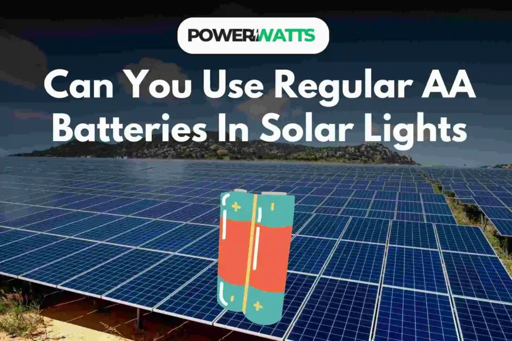 Can You Use Regular AA Batteries In Solar Lights