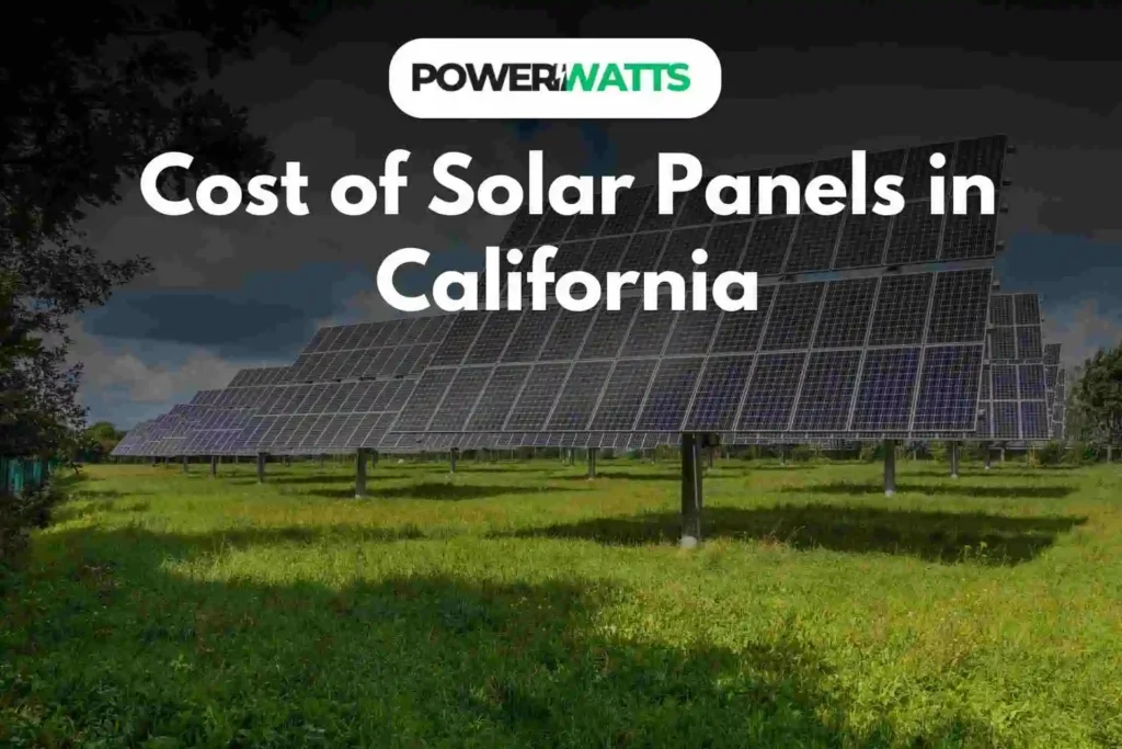 Cost of Solar Panels in California