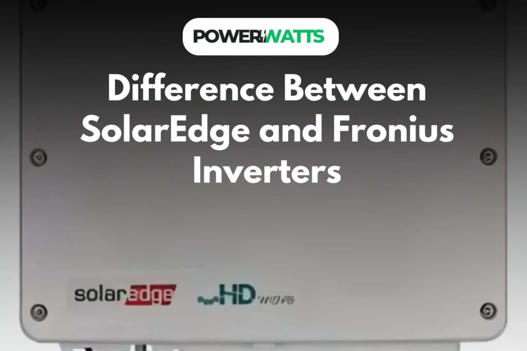 Difference Between SolarEdge and Fronius Inverters