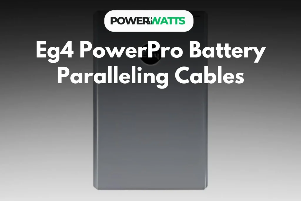 Eg4 PowerPro Battery Paralleling Cables