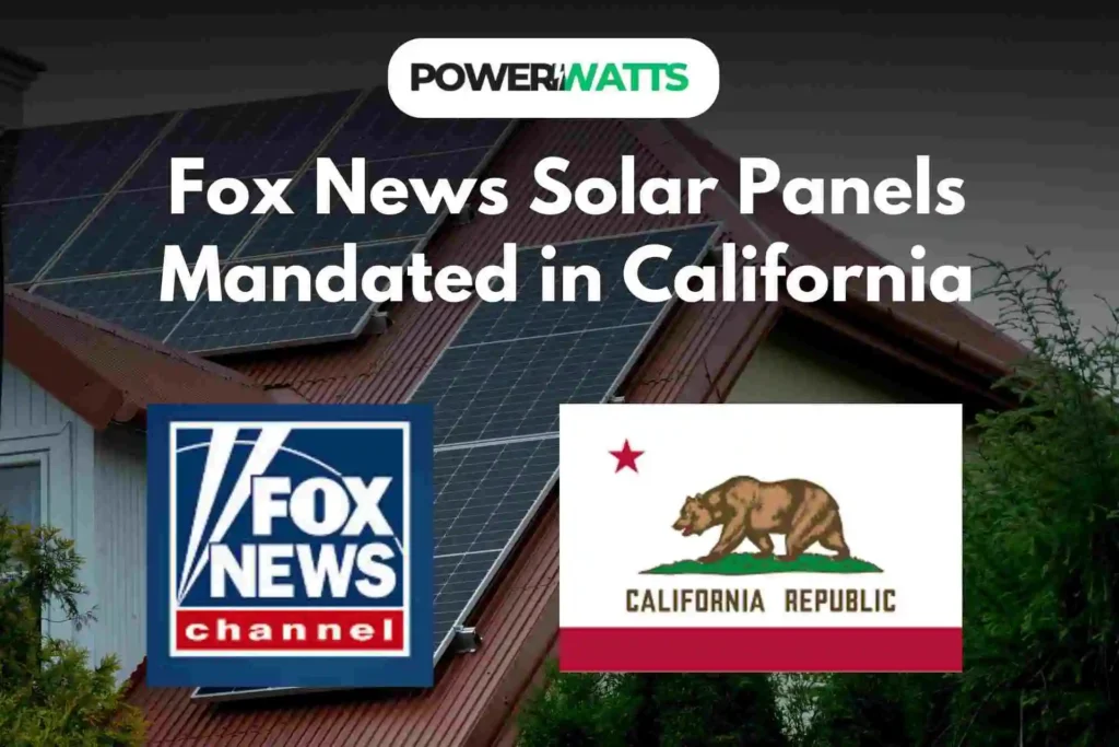 Fox News Solar Panels Mandated in California