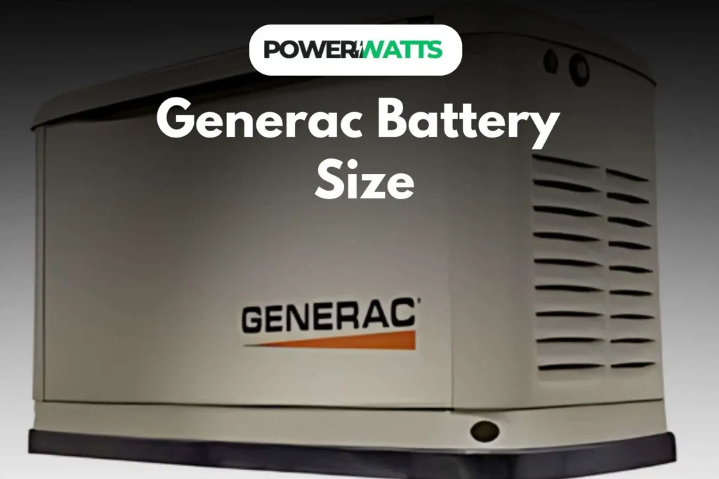 Generac Battery Size