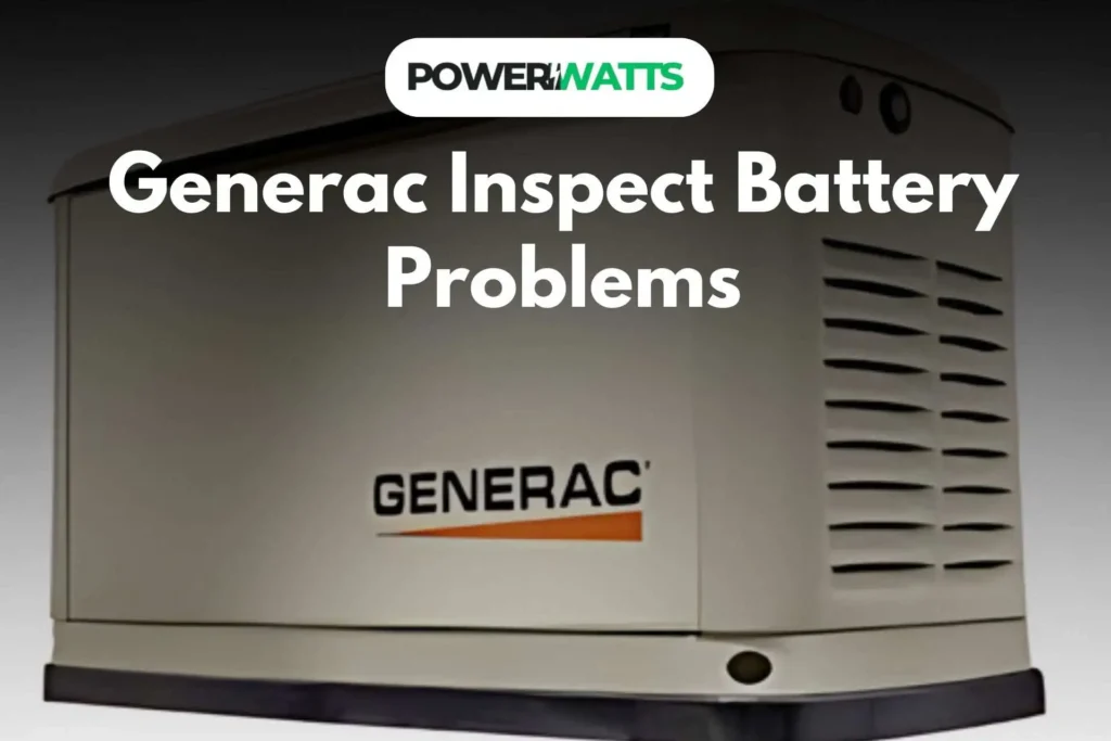 Generac Inspect Battery Problems