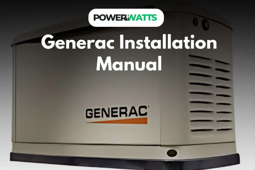 Generac Installation Manual