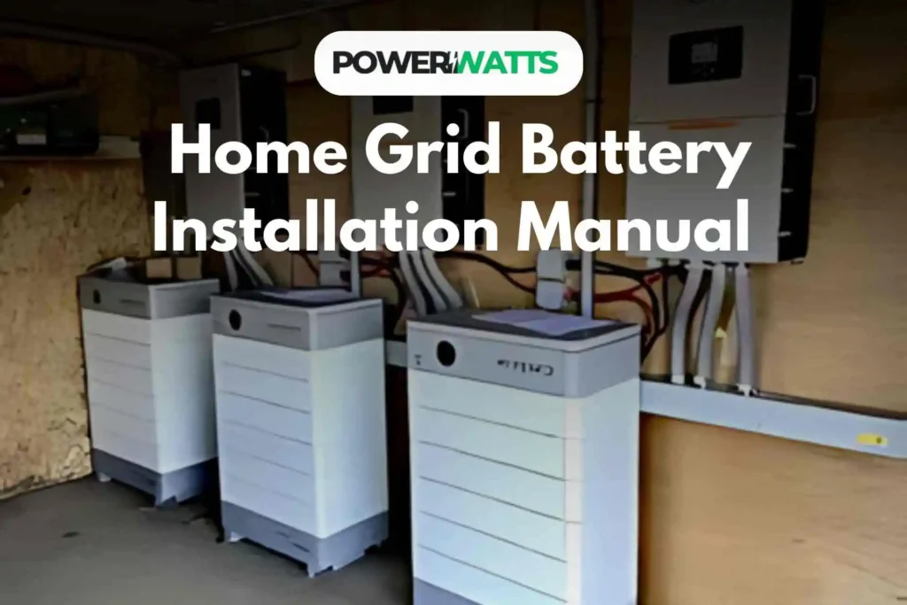 Home grid battery Installation manual