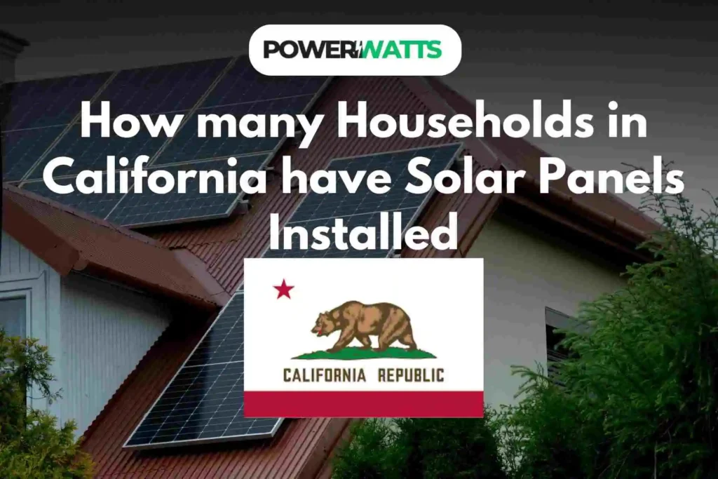 How many Households in California have Solar Panels Installed