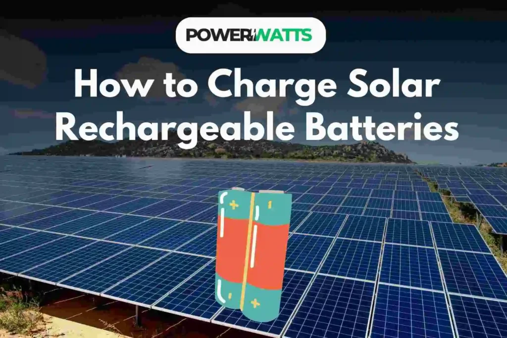 How to Charge Solar Rechargeable Batteries