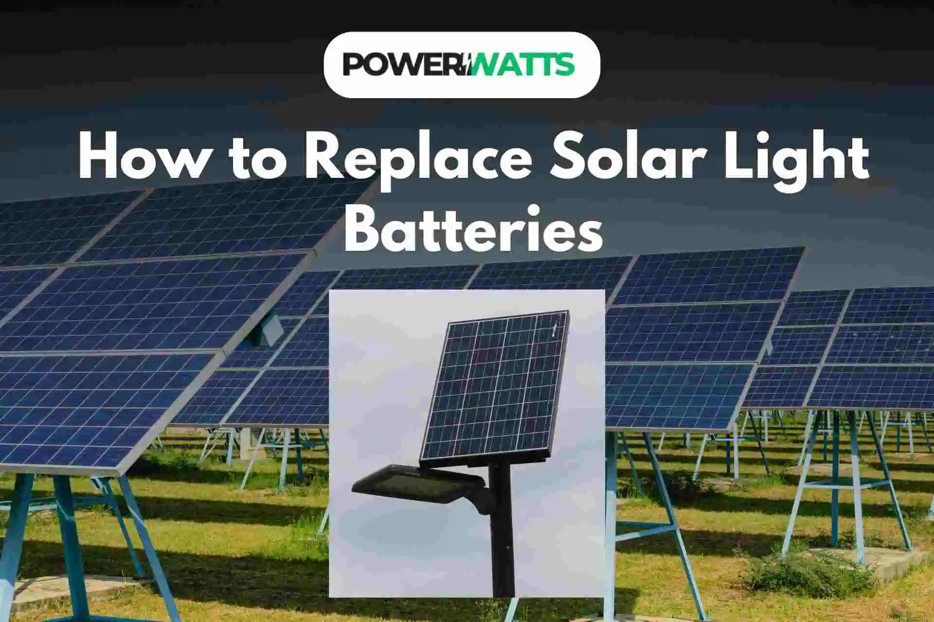 How to Replace Solar Light Batteries