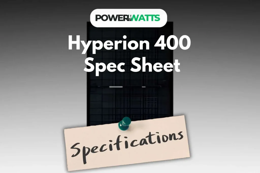 Hyperion 400 Spec Sheet