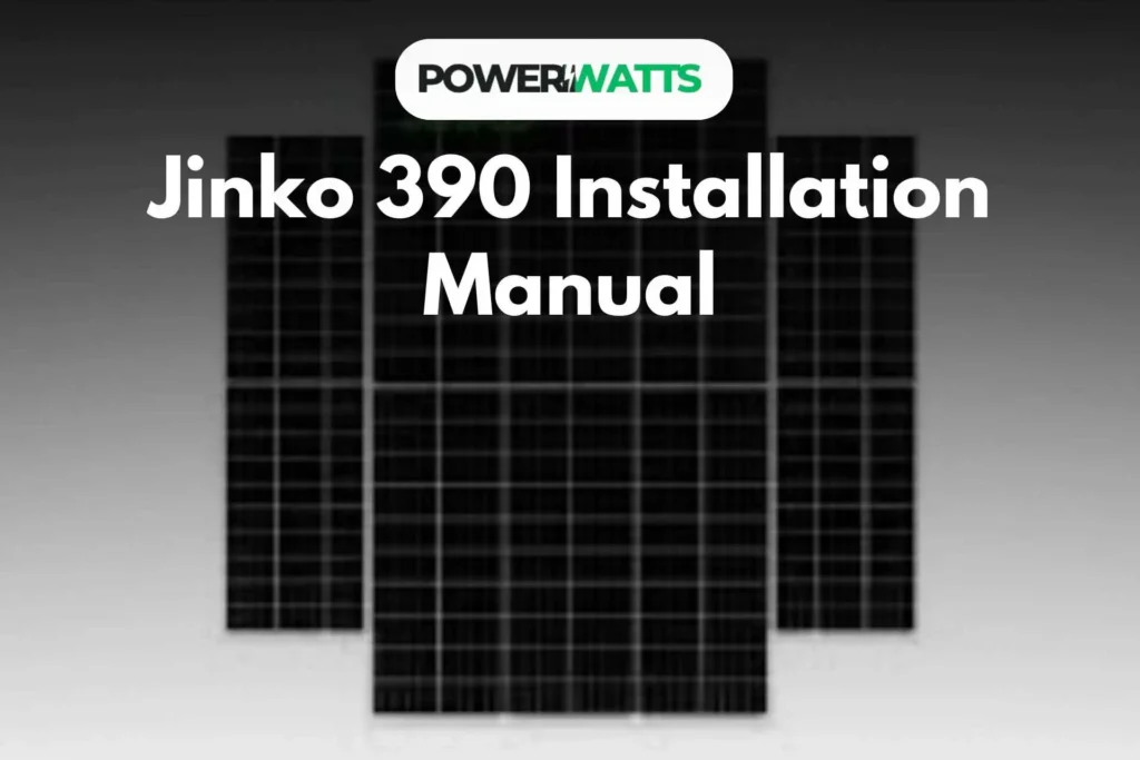 Jinko 390 Installation Manual