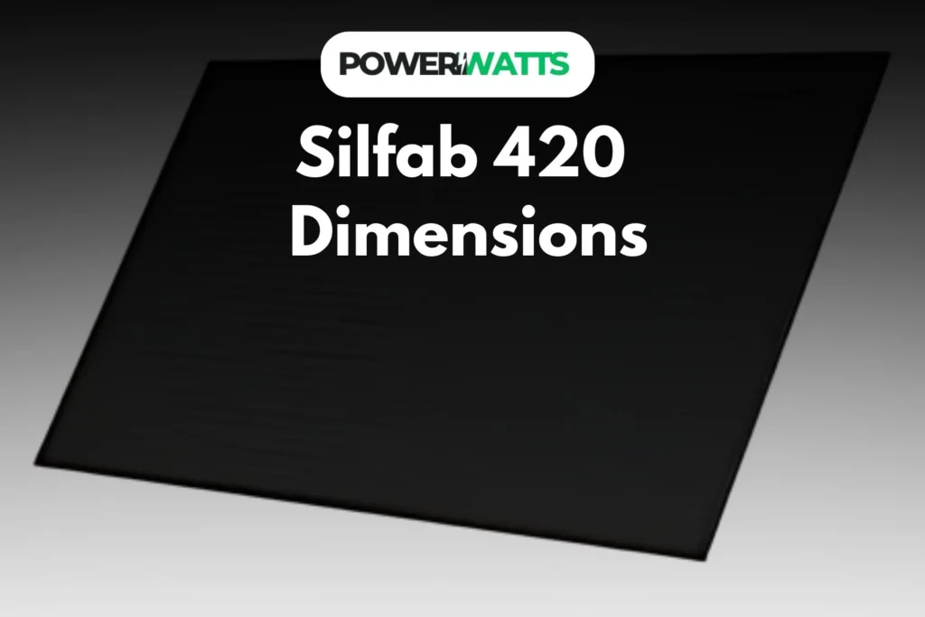 Silfab 420 Dimensions