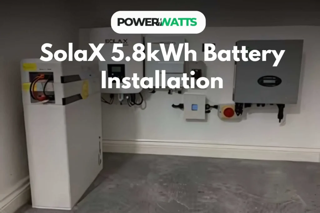 SolaX 5.8kWh Battery Installation