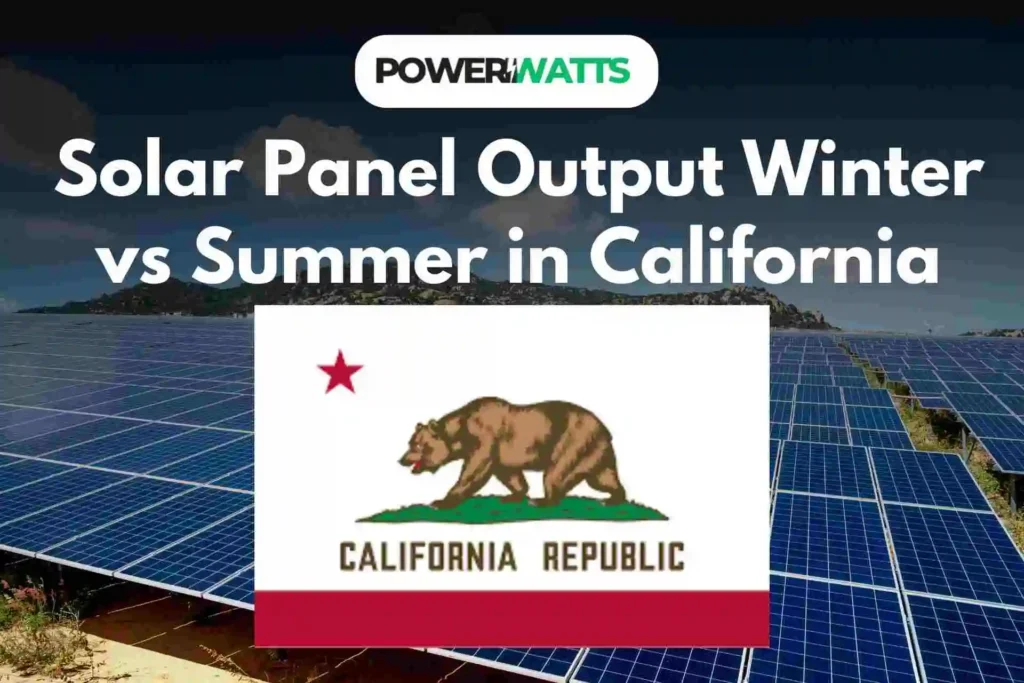 Solar Panel Output Winter vs Summer in California