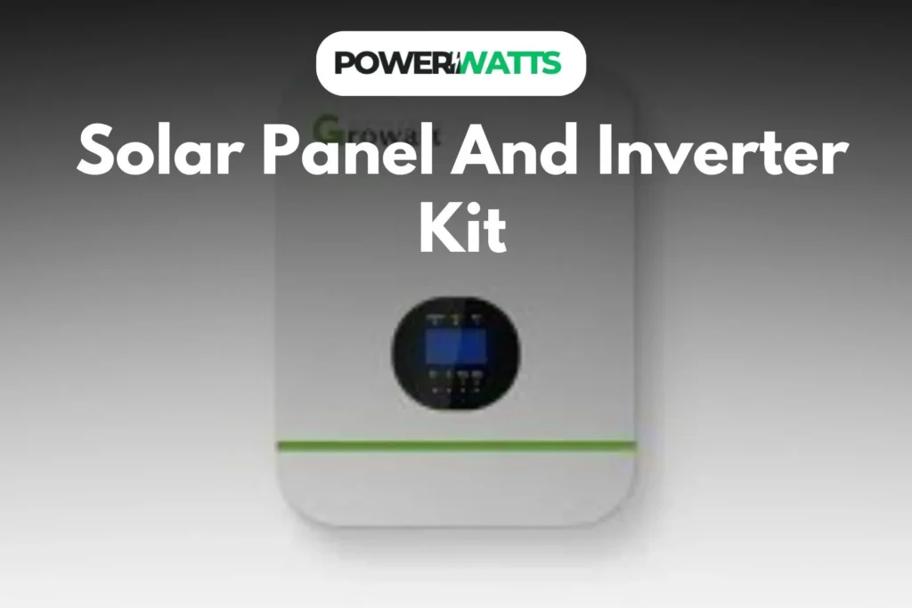 solar panel and inverter kit