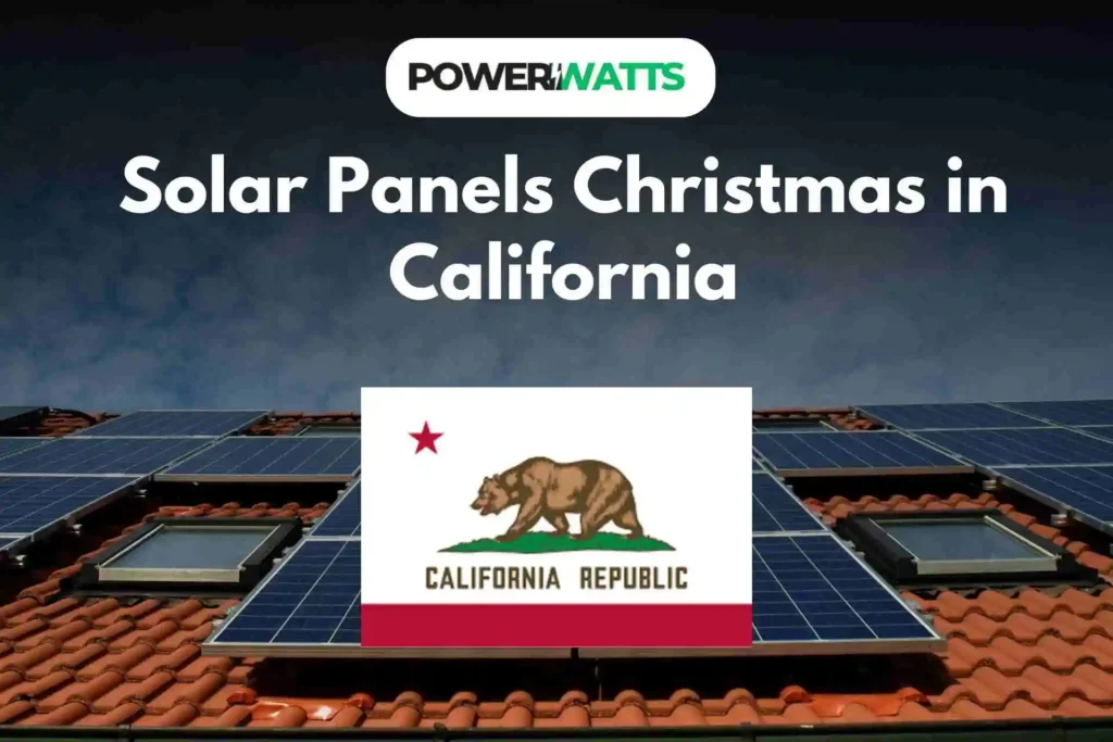 Solar Panels Christmas in California