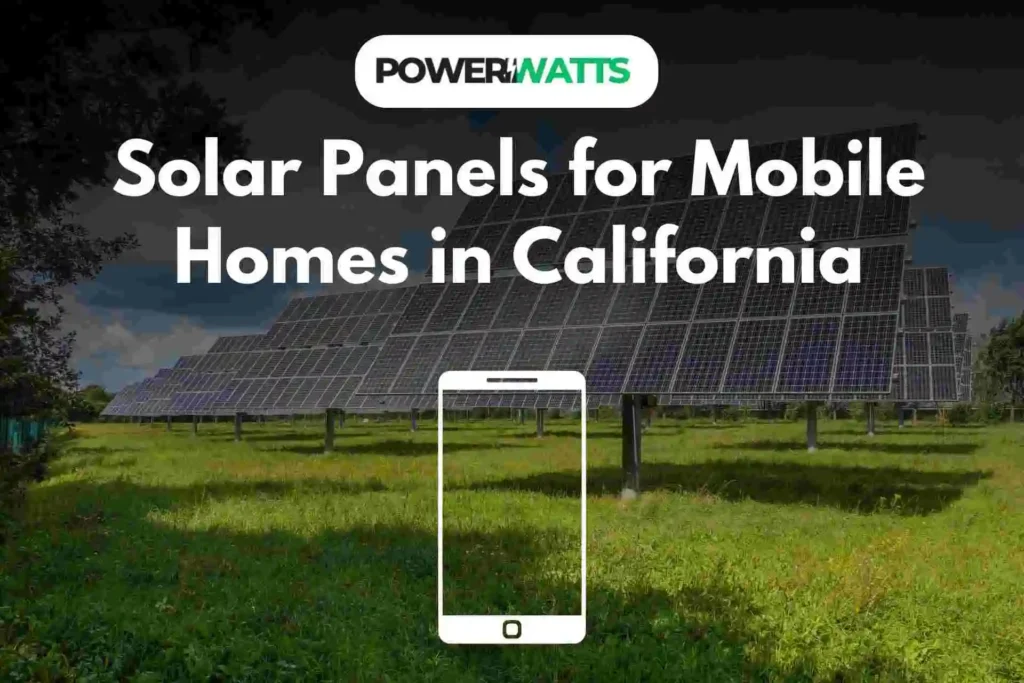 solar panels for mobile homes in california