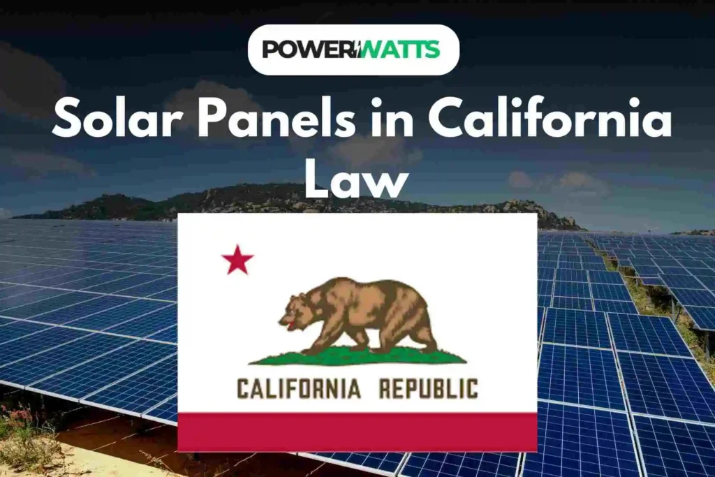 Solar Panels in California Law 