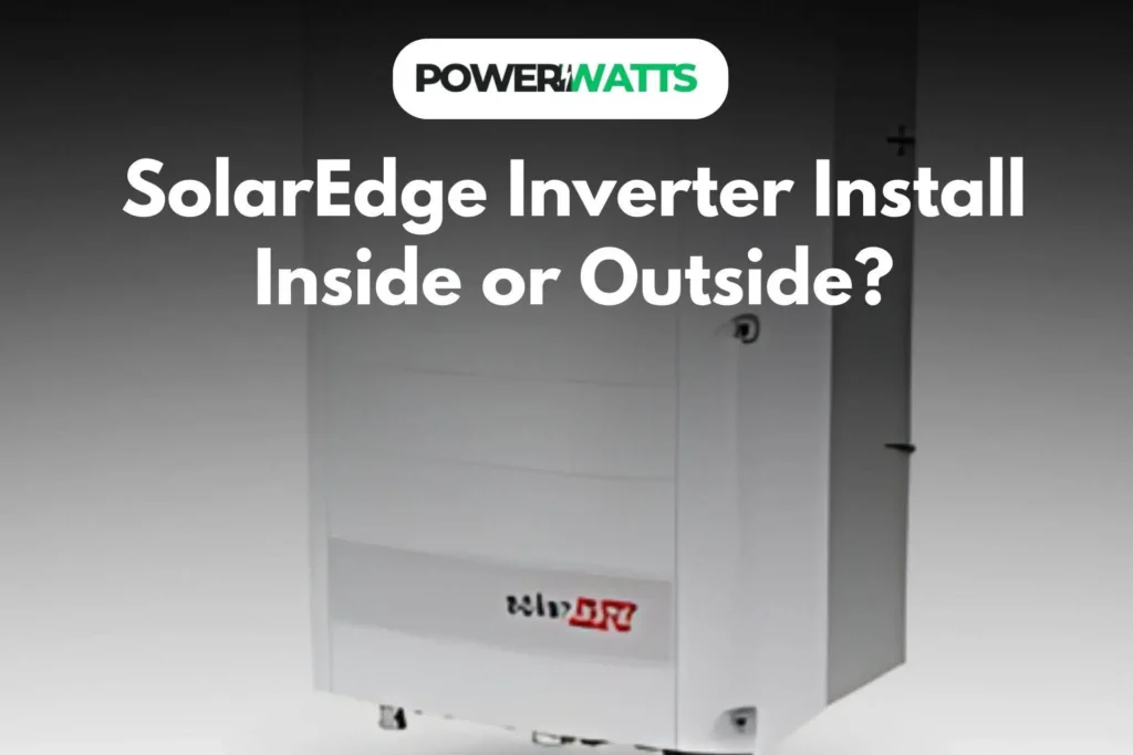 SolarEdge Inverter Install Inside or Outside