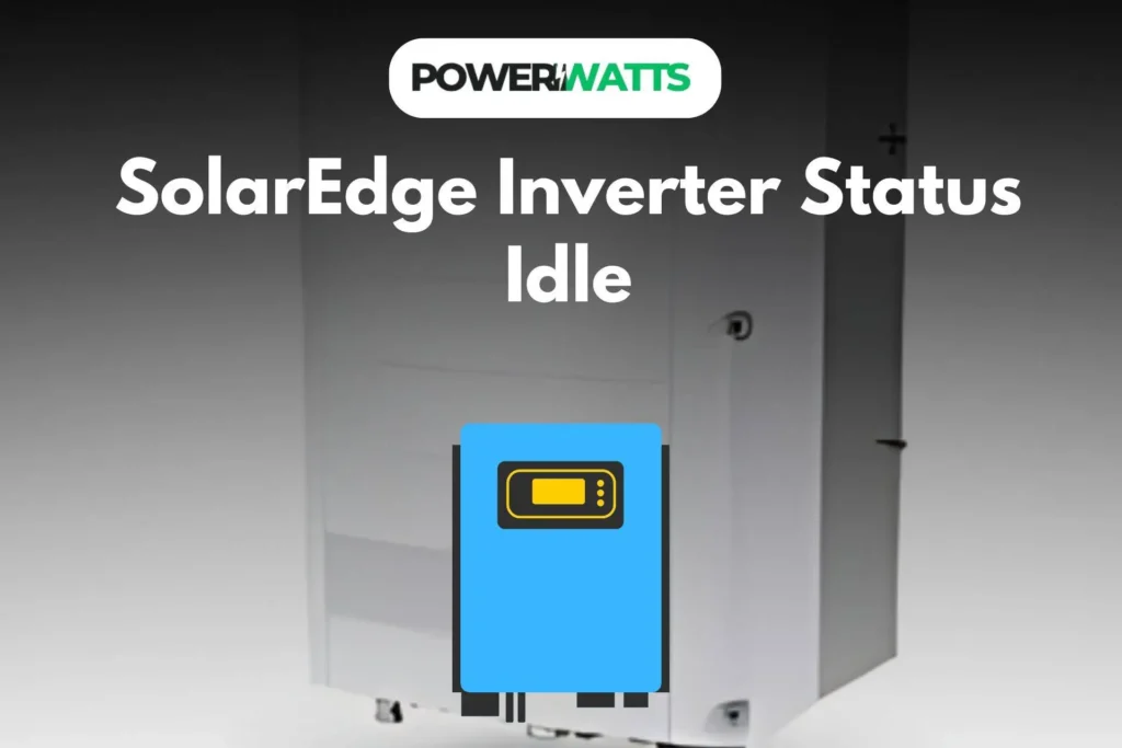 SolarEdge Inverter Status Idle