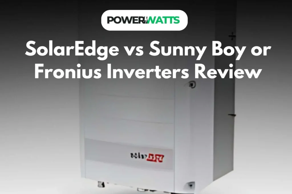 SolarEdge vs Sunny Boy or Fronius Inverters Review