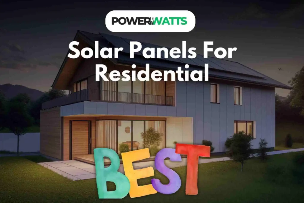 best solar panels for residential homes