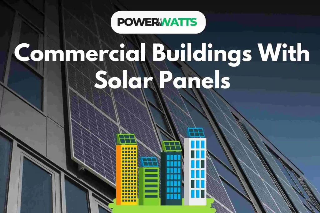 commercial buildings with solar panels