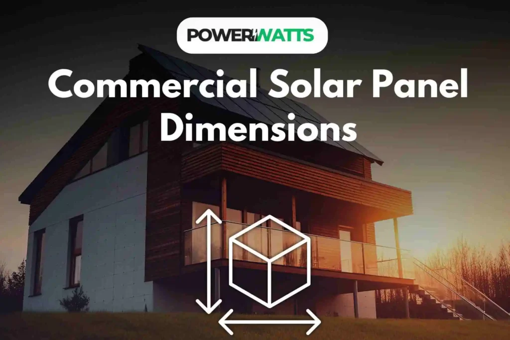 commercial solar panel dimensions