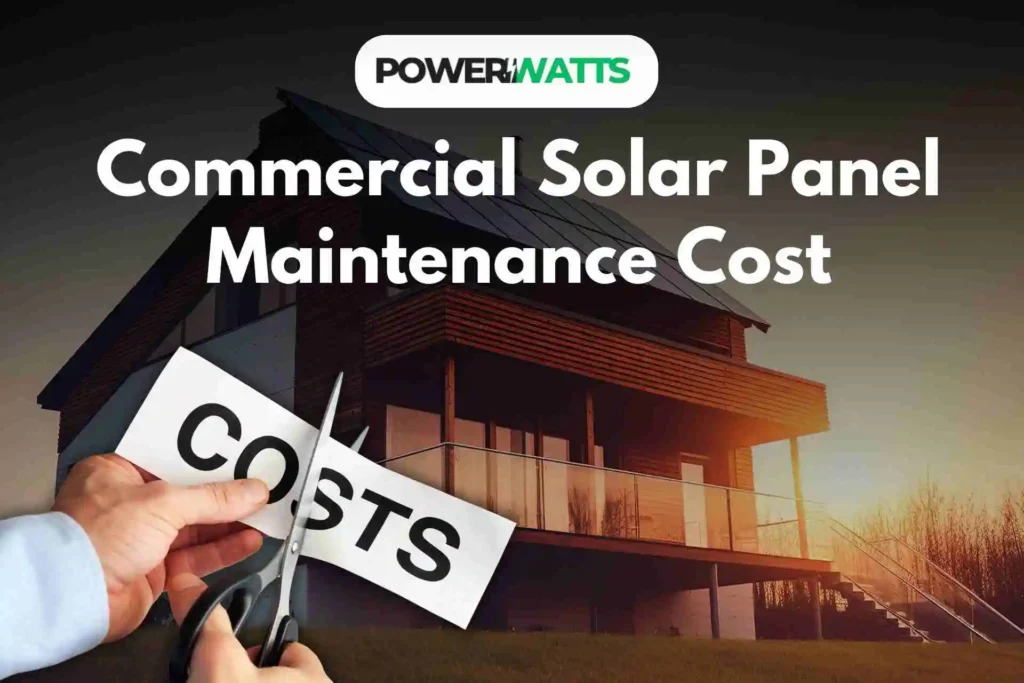 commercial solar panel maintenance cost