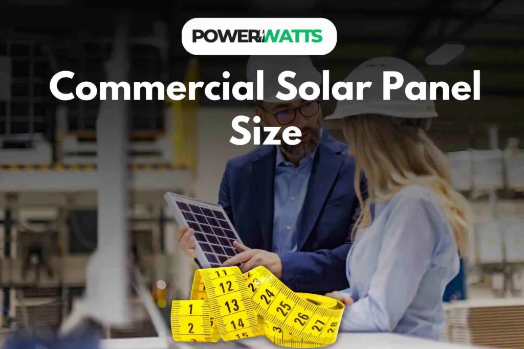 commercial solar panel size