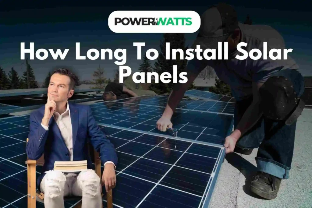 how long to install solar panels