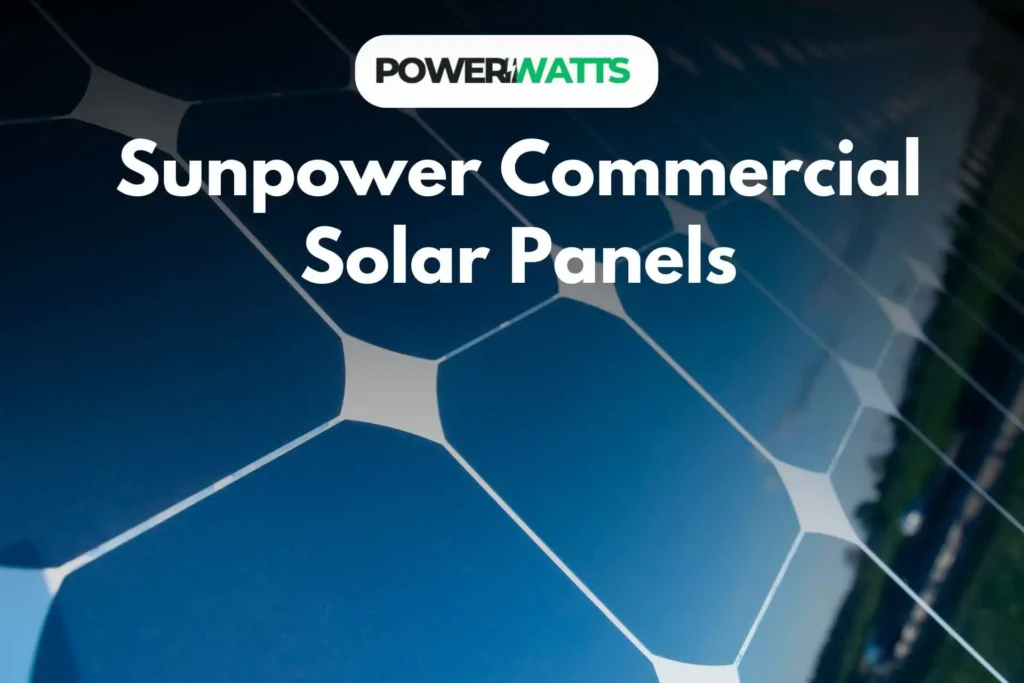 sunpower commercial solar panels