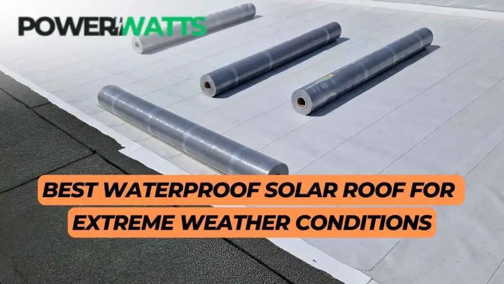 waterproof solar roof